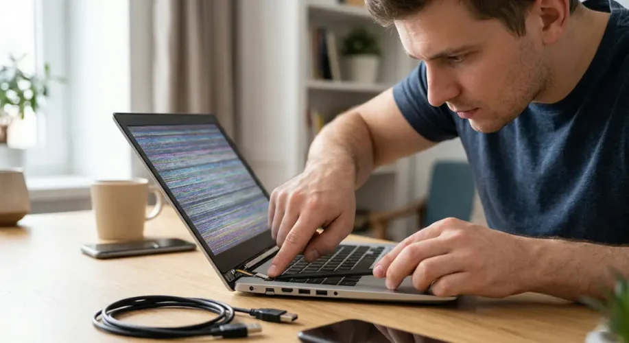 fix for a flickering laptop screen