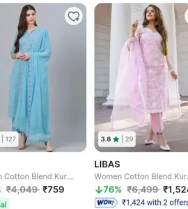 flipkart massive price drop on top women ethnic brands