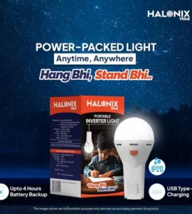halonix 5w portable led torch bulb 2 in 1 hanging lantern 255