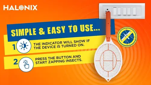 halonix mosquito racquet 400 mah battery 288