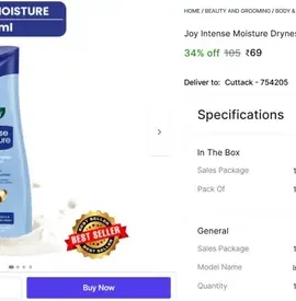 joy body lotion 100 ml 69