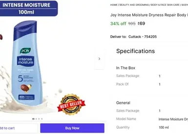 joy body lotion 100 ml 69