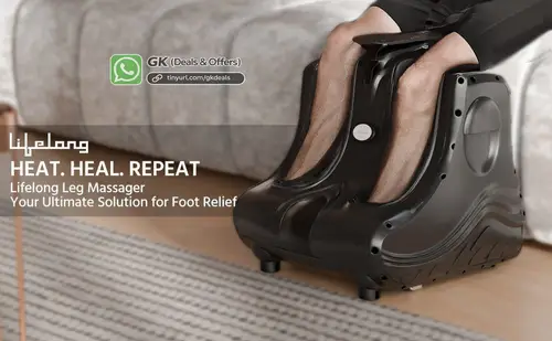 lifelong leg calf massager with soothing heat 8247