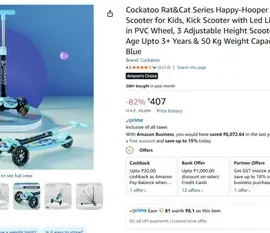 loot cockatoo kick scooter 407