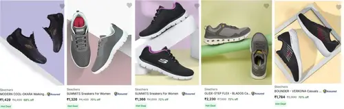 loot deal upto 72 off on skechers shoes
