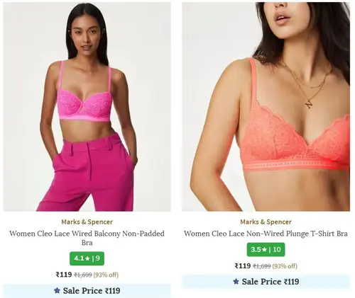 marks spencer bra upto 93 off