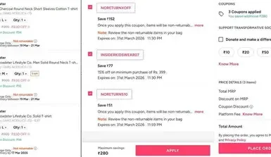 myntra loot get 200 off extra upto 15 off on clothing