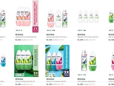 myntra upto 68 off on rexona deodorants roll on