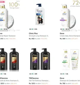 myntra upto 70 off on branded shampoo