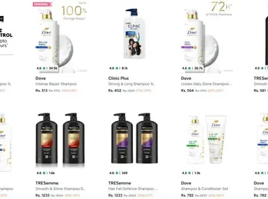 myntra upto 70 off on branded shampoo