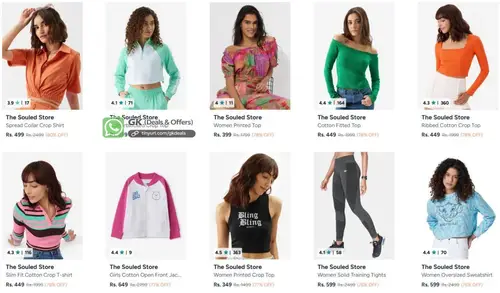 myntra upto 80 off on the souled store clothing