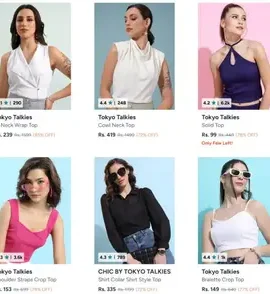 myntra upto 85 off on tokyo talkies clothing