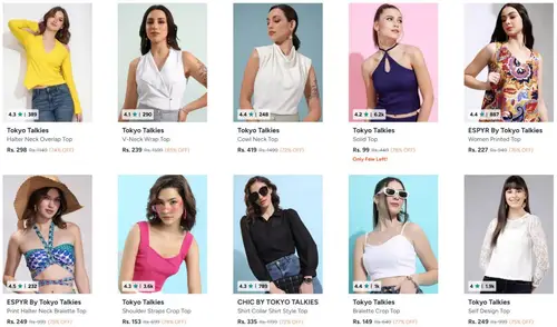 myntra upto 85 off on tokyo talkies clothing