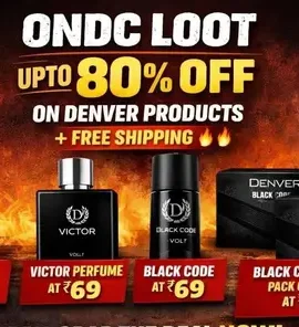ondc loot upto 80 off on denver products