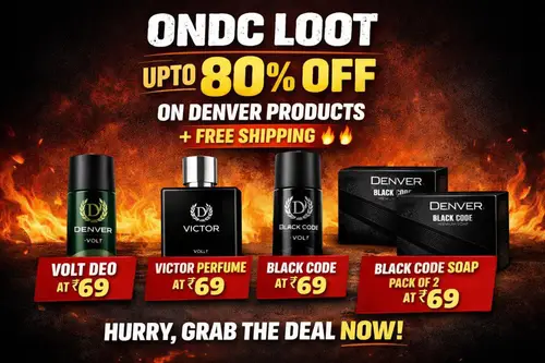 ondc loot upto 80 off on denver products free shipping