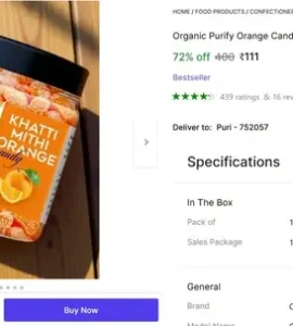 orange candy 400g at 111