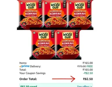 Pack of 5 @ ₹82 3 pack of 5 82