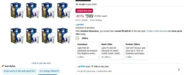 philips 12w led bulb pack of 8 599