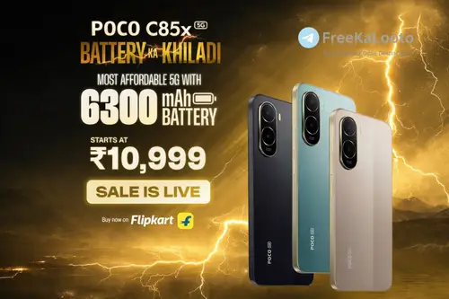 poco c85x 5g first sale is live 464 10999 3 month no cost emi