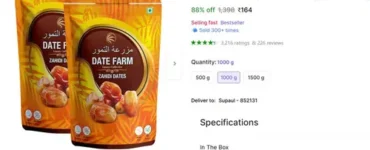 premium dates 1kg khajoor at 164