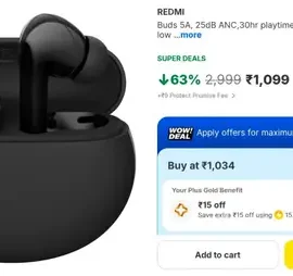 redmi buds 5a anc at 1099