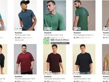 roadster men polo tshirts starts at 170