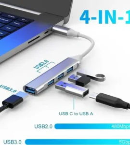 sounce 4 in 1 portable usb c hub type c to 4 usb a ports at 199