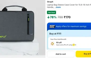Strapit Laptop Bag at ₹170 3 strapit laptop bag at 170