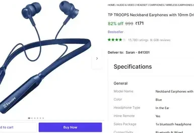 troops bluetooth neckband 171