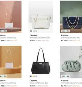 up to 89 off on caprese bags