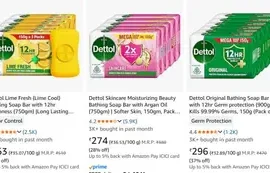 upto 55 off on dettol products