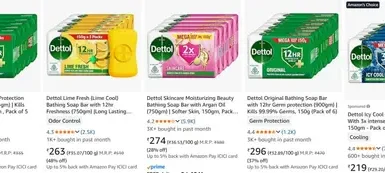 upto 55 off on dettol products