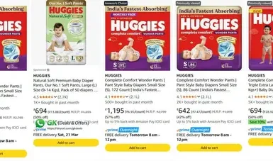 upto 60 off on huggies baby diaper coupon
