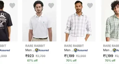 upto 70 off on rare rabbit mens clothing