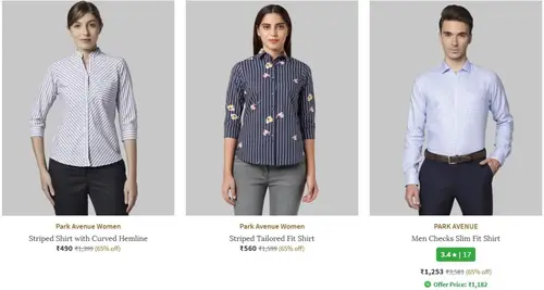 upto70 off on raymond park avenue parx clothing