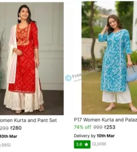 women kurta and palazzo set