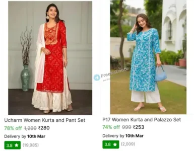 Women Kurta and Palazzo Set 3 women kurta and palazzo set