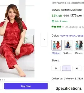 women night suit set 173