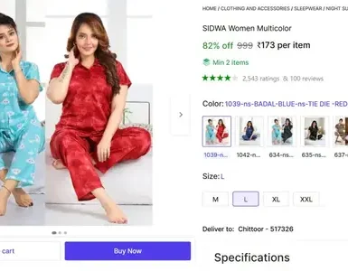 women night suit set 173