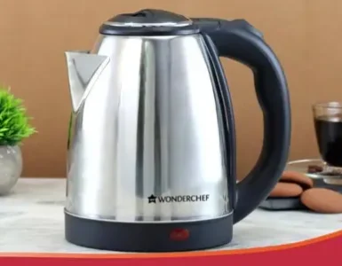 wonderchef crescent electric kettle 1800w with stainless steel