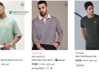 wrogn t shirts under 399